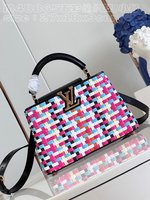 Louis Vuitton LV Capucines Bags Handbags Shop Designer Replica
 Weave Canvas Fashion M48865