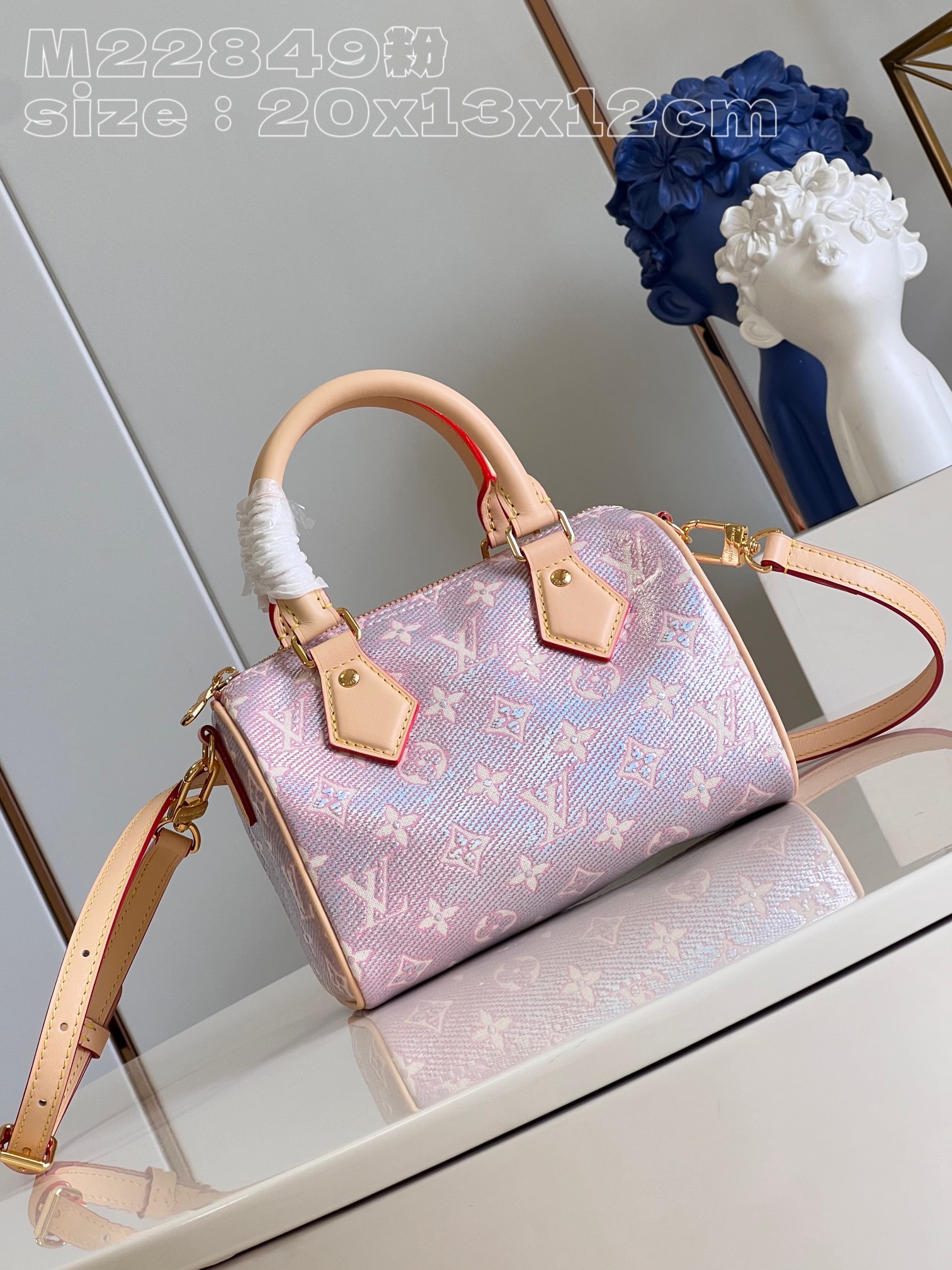 Designer High Replica
 Louis Vuitton LV Speedy Bags Handbags Pink Canvas Cotton M22849