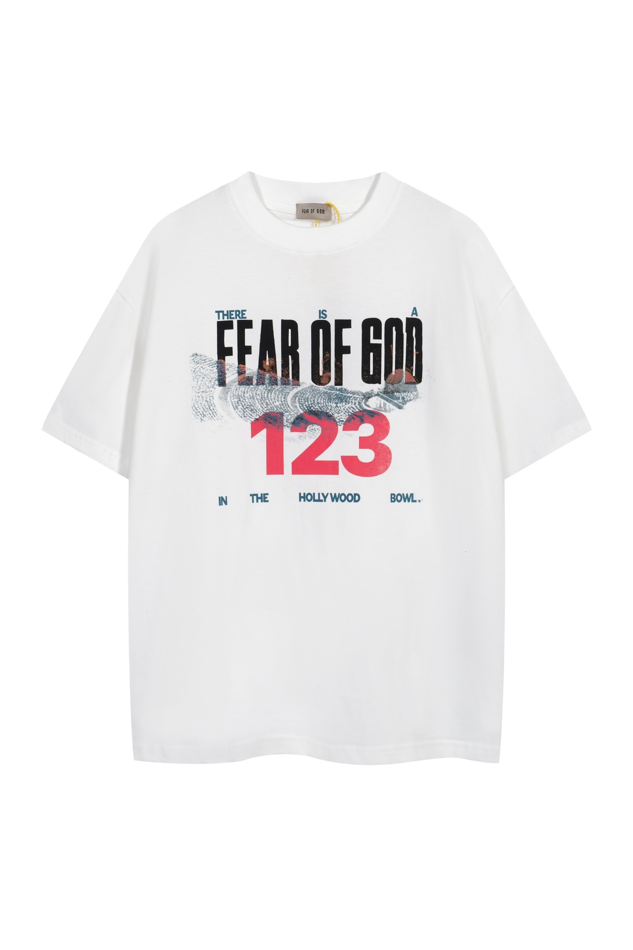 Fear Of God AAAAA
 Kleidung T-Shirt Weiß Drucken Kurzarm