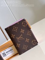 Louis Vuitton Wallet Pink Monogram Canvas LV Circle M82383