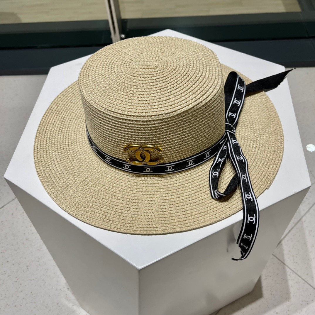 NO:228543,Chanel Chanel flat hat, sun straw hat, socialite style, head circumference 57cm hat, straw hat, fisherman hat, baseball hat, hat, chanel, chanel, espadrilles, hats19860909Chanel香奈儿平顶帽,太阳草帽,名媛风,头围57cm帽子草帽渔夫帽棒球帽,帽子,chanel,chanel,espadrilles,hats,hat