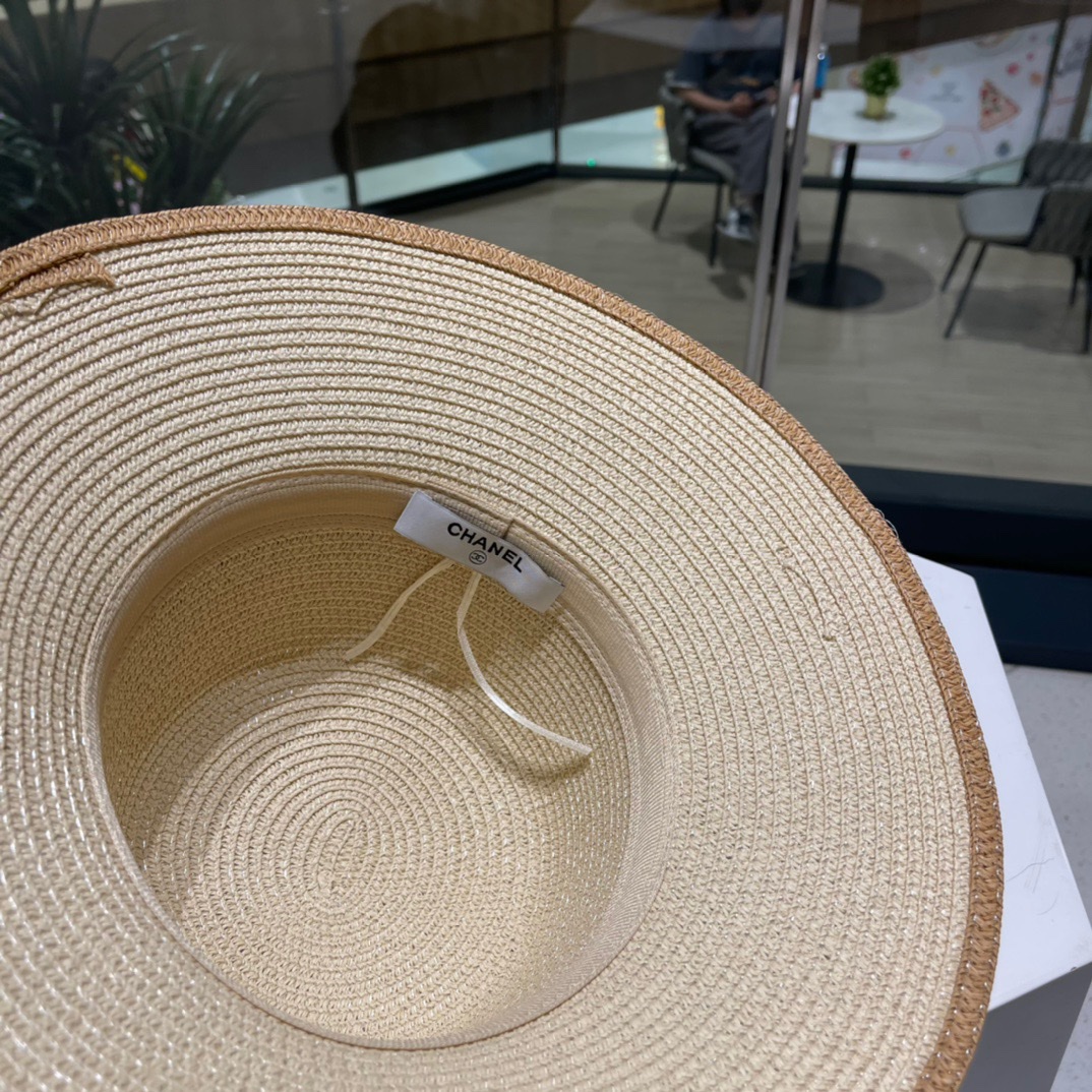 【Chanel香奈儿】新款草编编织草帽，度假休闲必备，优雅大方的一款