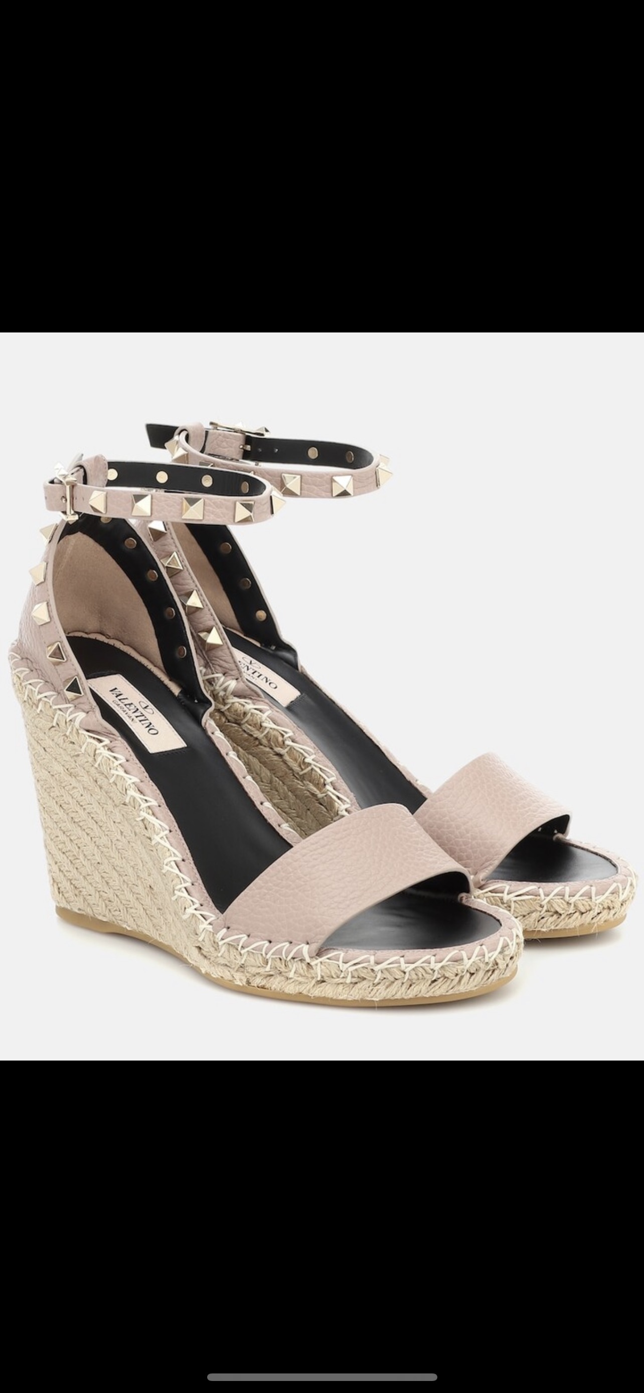 NO:246735,(Official website photo) Valentino Garavani lychee cowhide lace-weed sandals - metal effect process rivet decoration - hemp rope wrapped wedge - adjustable calfskin lace-weed waterproofing platform - Made in Italy -35-41, fisherman's shoes, valentino, sandals, espadrilles, cowhide19860909（官网图） Valentino Garavani 荔枝牛皮系带坡跟凉鞋 - 金属效果工艺处理铆钉装饰 - 麻绳包裹坡跟 - 可调节小牛皮系带 - 坡跟防水台 - 意大利制造 -35-41,渔夫鞋,valentino,sandals,espadrilles,cowhide,Women's Shoes