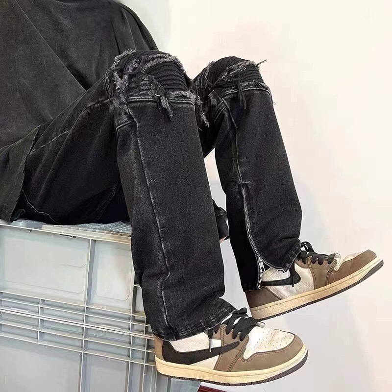 Y-Y-X-K-2207: FOG Oversize Zipper Knee Jeans, Perfect for All Body Types - 图片 6