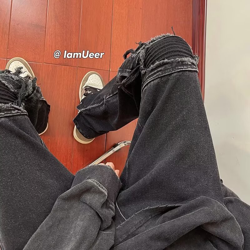 Y-Y-X-K-2207: FOG Oversize Zipper Knee Jeans, Perfect for All Body Types - 图片 2