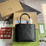 Gucci Tote Bags Black Cotton