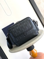 Dior Messenger Bags Best AAA+
 Black Yellow Canvas Cotton Cowhide Diamond Casual