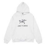 High Quality Online
 Arc’teryx Designer
 Clothing Sweatshirts Black White Embroidery Cotton Hooded Top