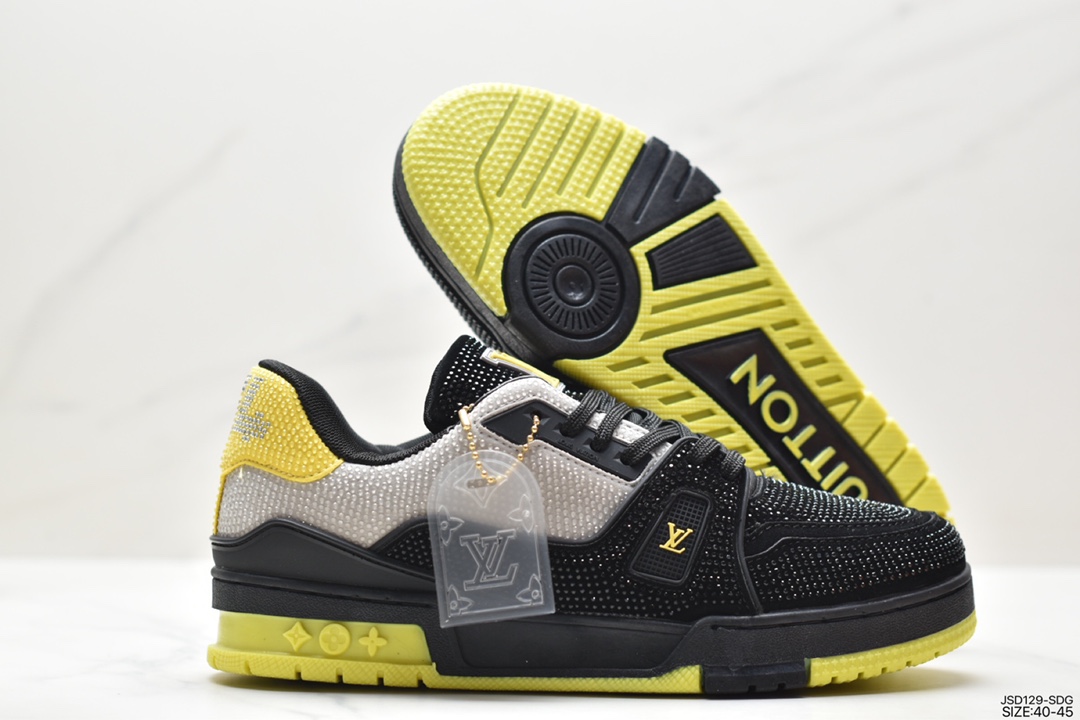 The new LVLouis Vuitton Trainer Sneaker Low casual sports culture all-match sneakers