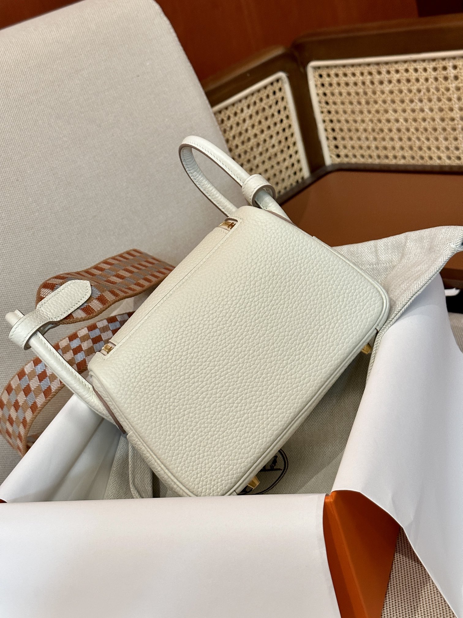 Hermes Lindy Cream shoulder everyday