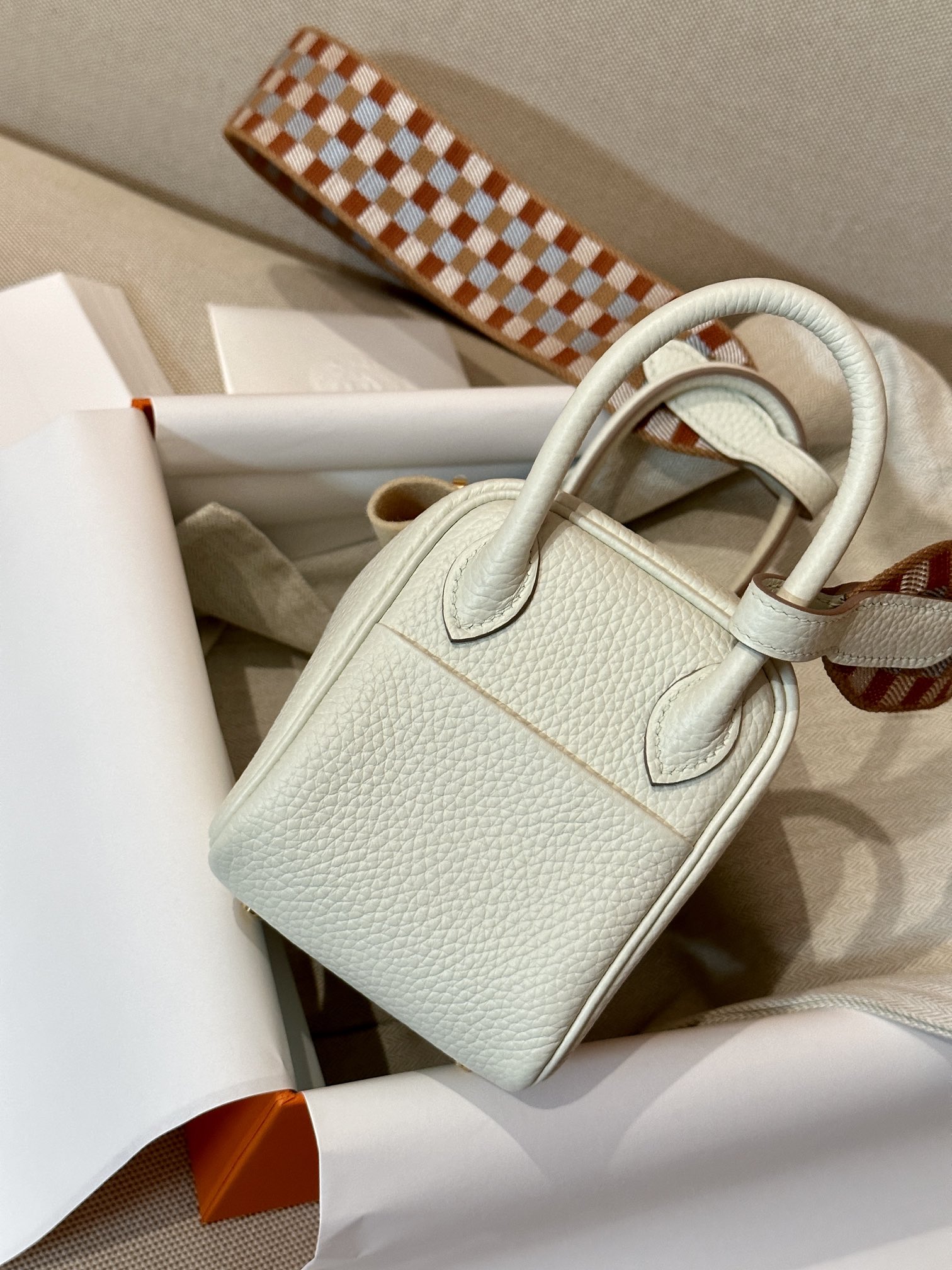 Hermes Lindy Cream shoulder everyday