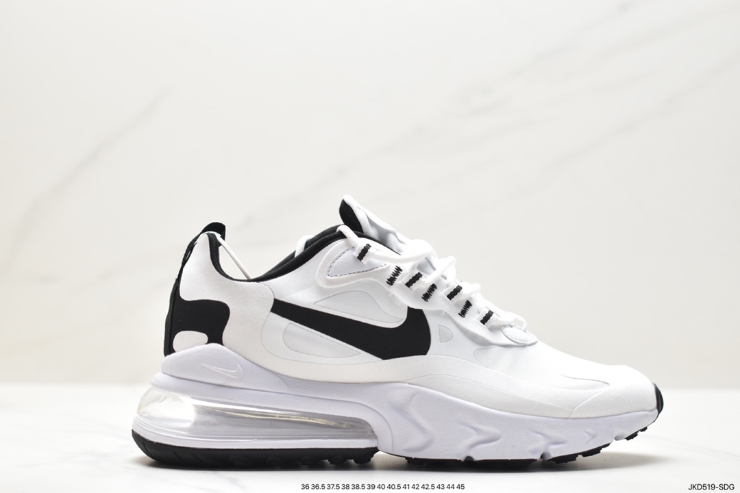 Nike Air Max 270 React Bauhaus school of thought on asymmetry as a balanced aesthetic CT1264-102