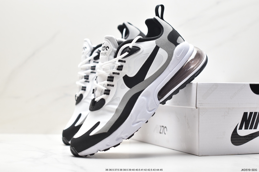 Nike Air Max 270 React Bauhaus school of thought on asymmetry as a balanced aesthetic CT1264-102