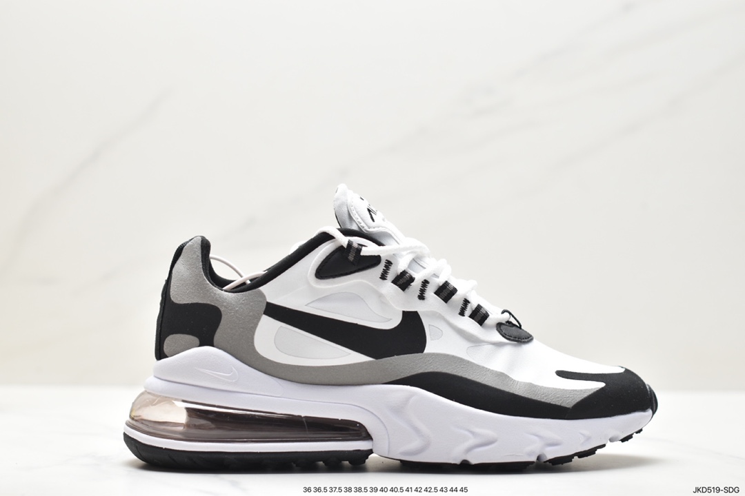 Nike Air Max 270 React Bauhaus school of thought on asymmetry as a balanced aesthetic CT1264-102