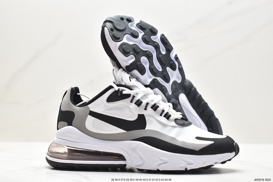 Nike Air Max 270 React Bauhaus school of thought on asymmetry as a balanced aesthetic CT1264-102