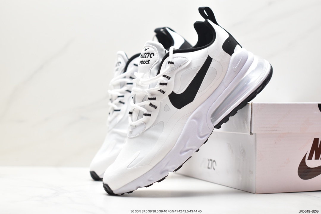 Nike Air Max 270 React Bauhaus school of thought on asymmetry as a balanced aesthetic CT1264-102