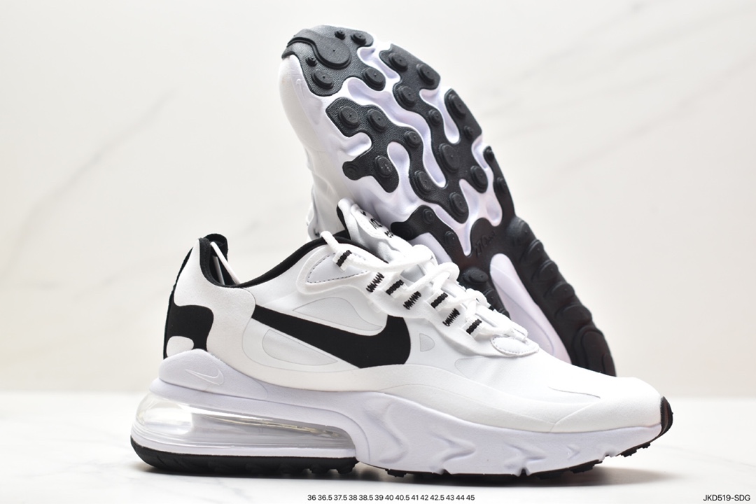 Nike Air Max 270 React Bauhaus school of thought on asymmetry as a balanced aesthetic CT1264-102