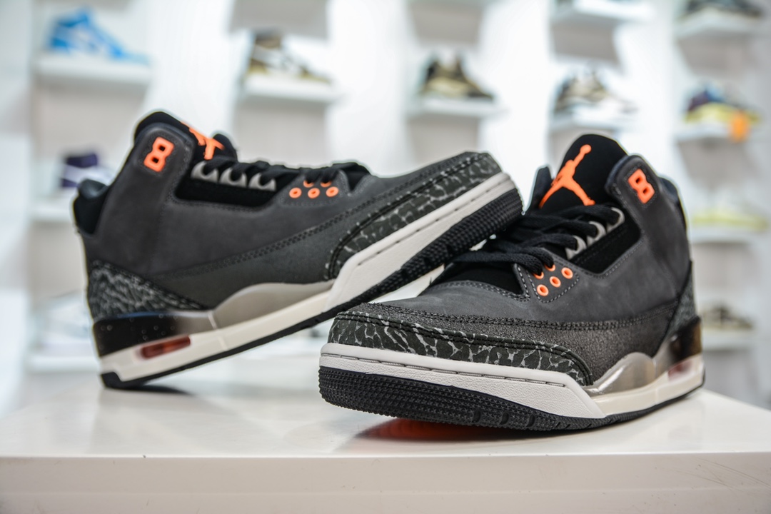 T 乔丹3代 AJ3 Air jordan 3 Retro ”Fear” 灰黑 CT8532-080