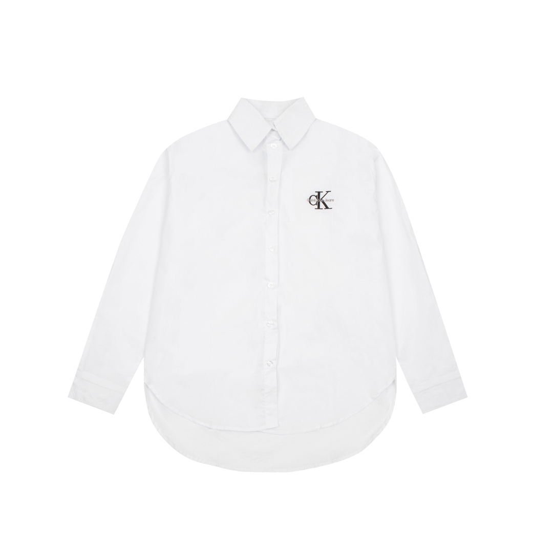Calvin Klein CK Jeans Superstitious Logo Short White Shirt, Size S/M. - 图片 1