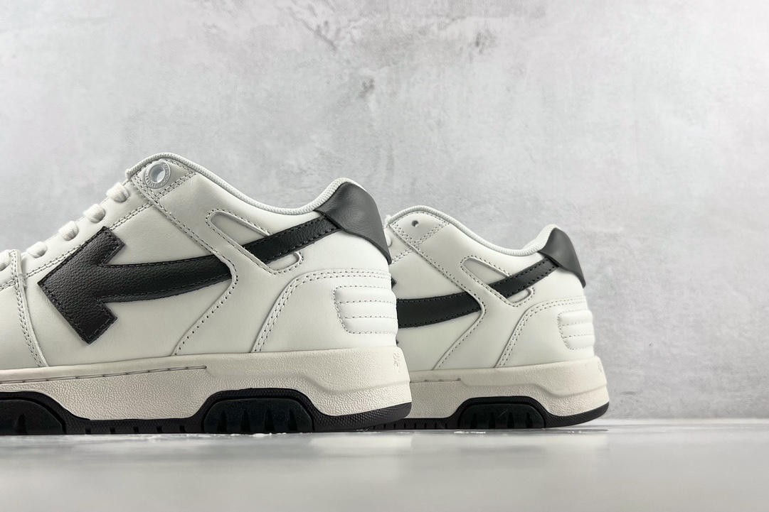 OFF-WHITE Out Of Offce Black and White OMIA189R21LEA0010110