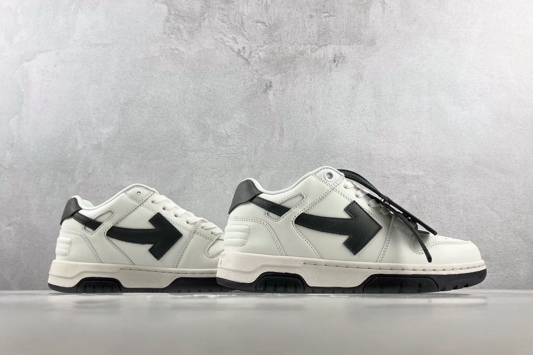 OFF-WHITE Out Of Offce Black and White OMIA189R21LEA0010110