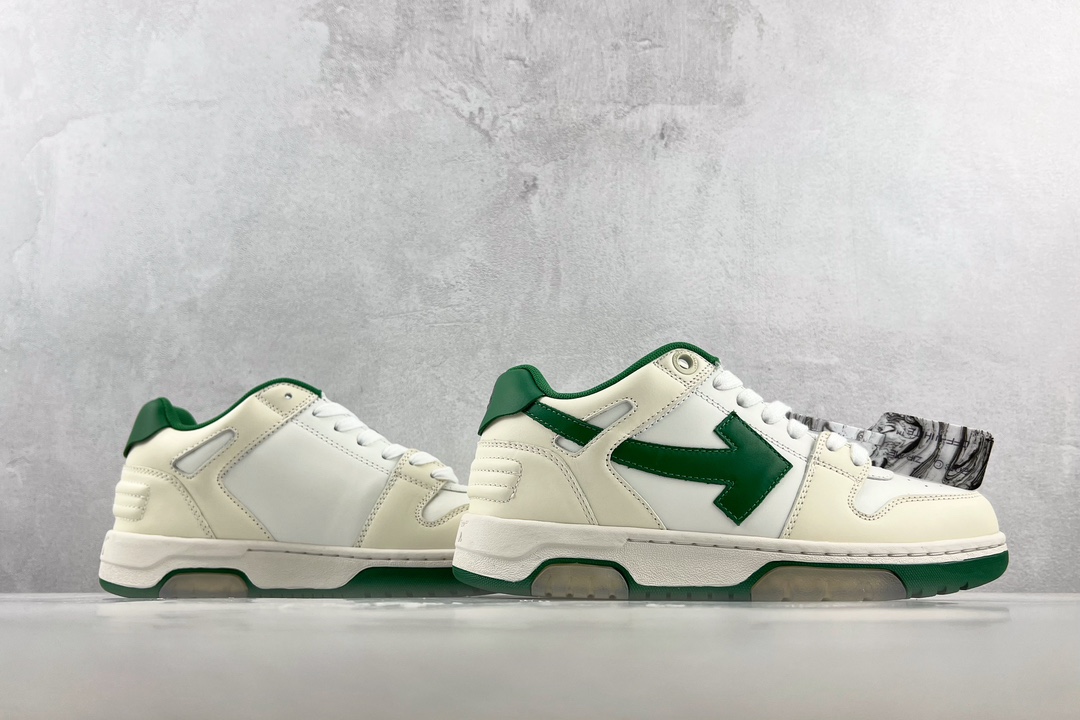 OFF-WHITE Out Of Offce White/Green OMIA189R21LEA0010155