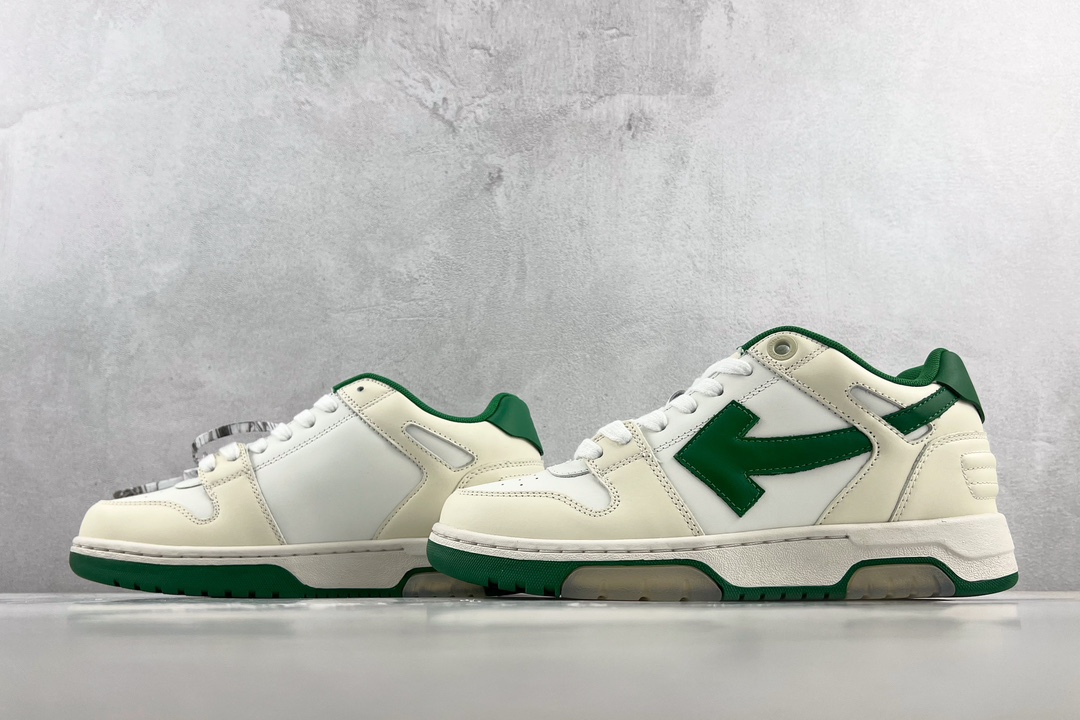 OFF-WHITE Out Of Offce White/Green OMIA189R21LEA0010155