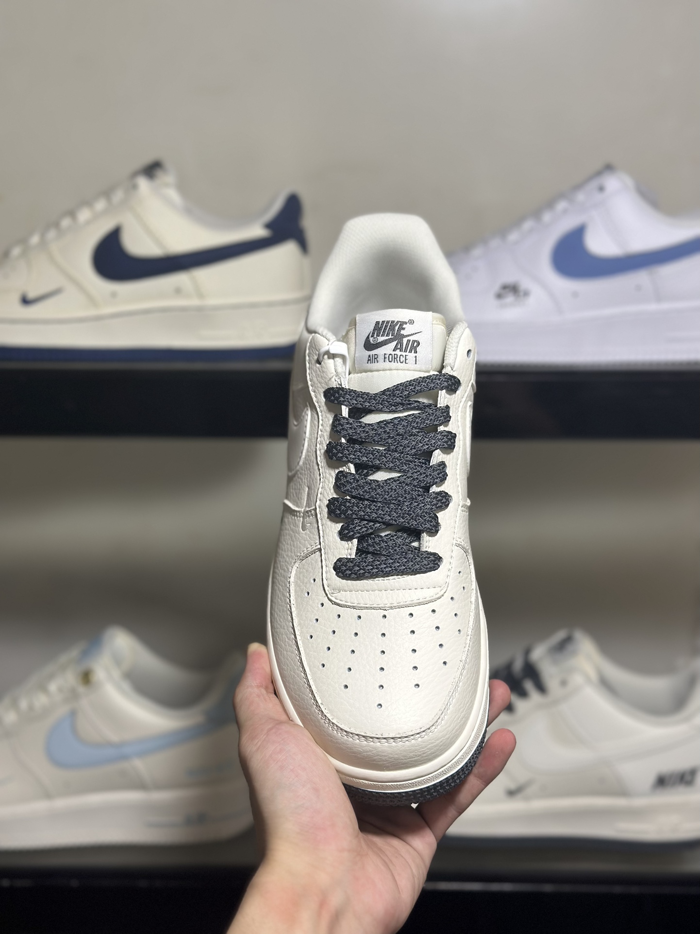 NikeAirForce1Low米白