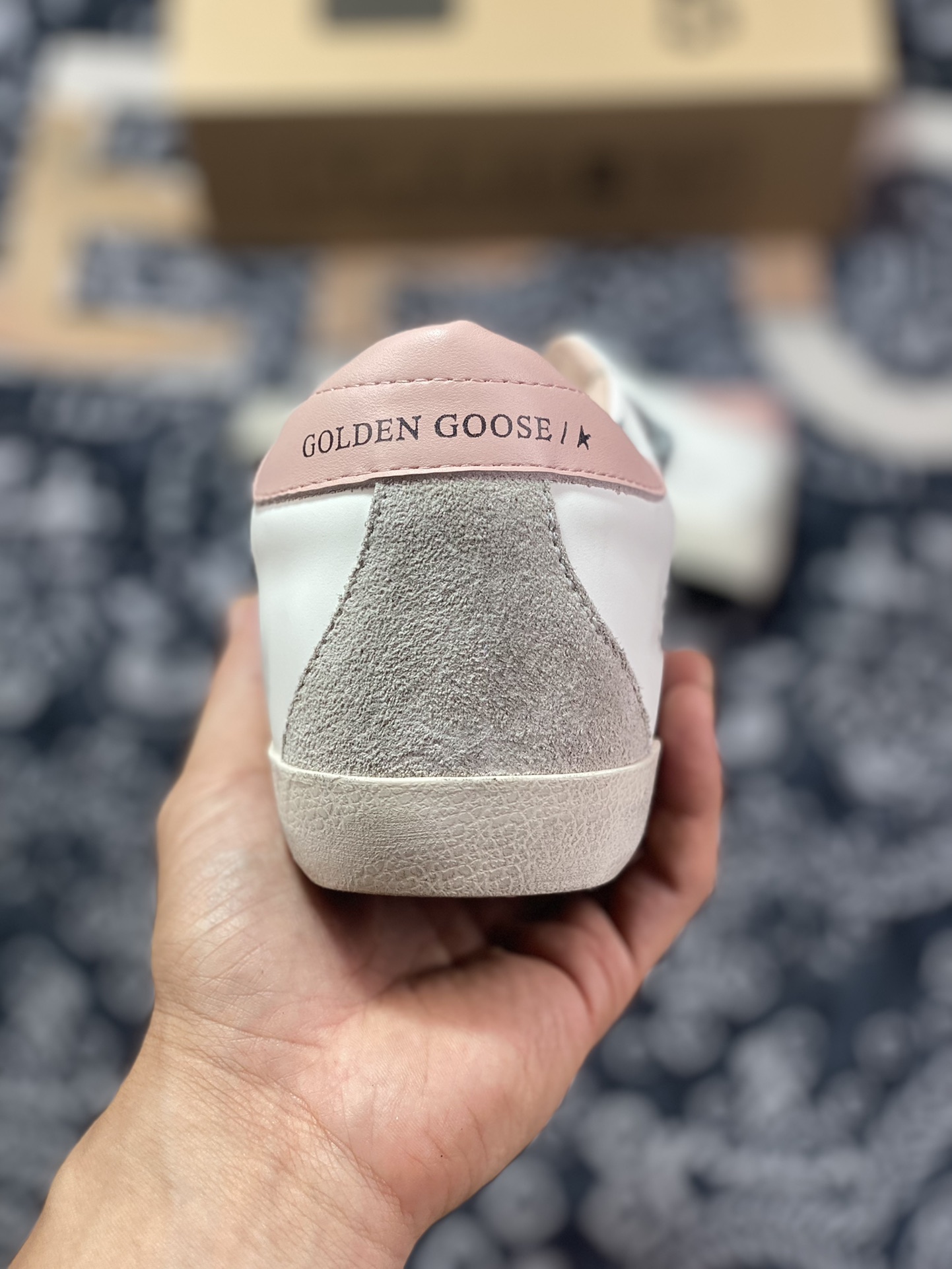 GGDB Golden Goose Super Star series small dirty sneakers pink tail