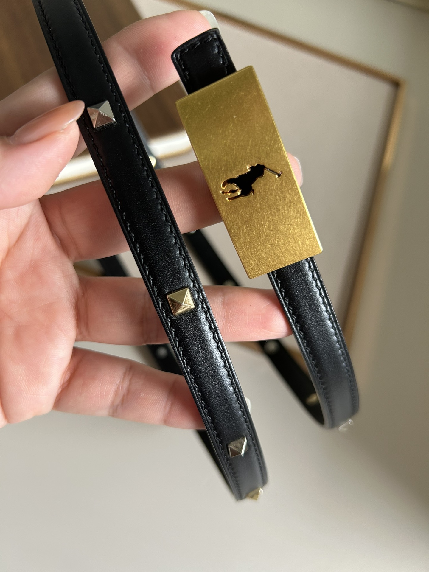 hermes#新款小方H扣衿双面皮带