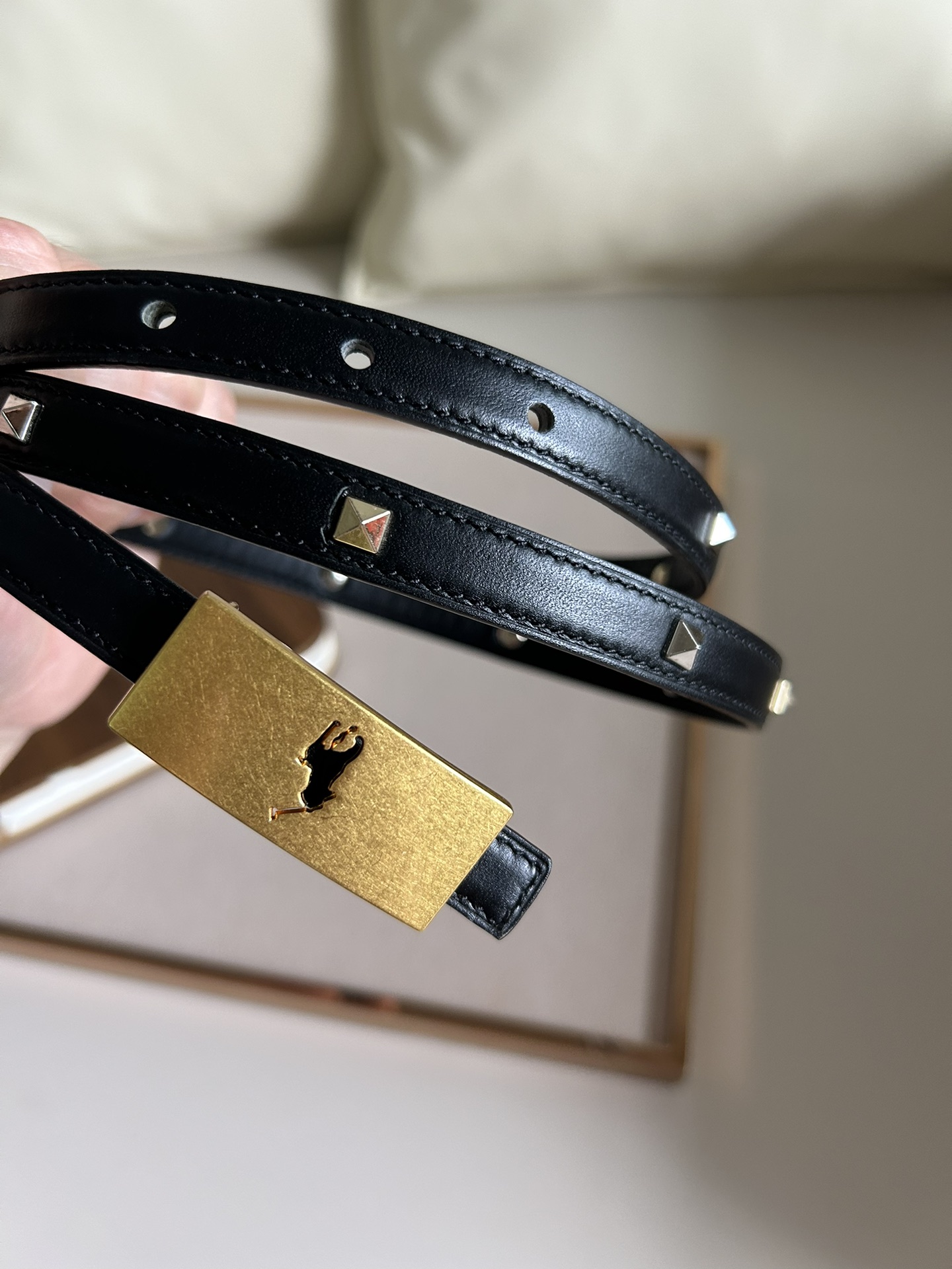 hermes#新款小方H扣衿双面皮带