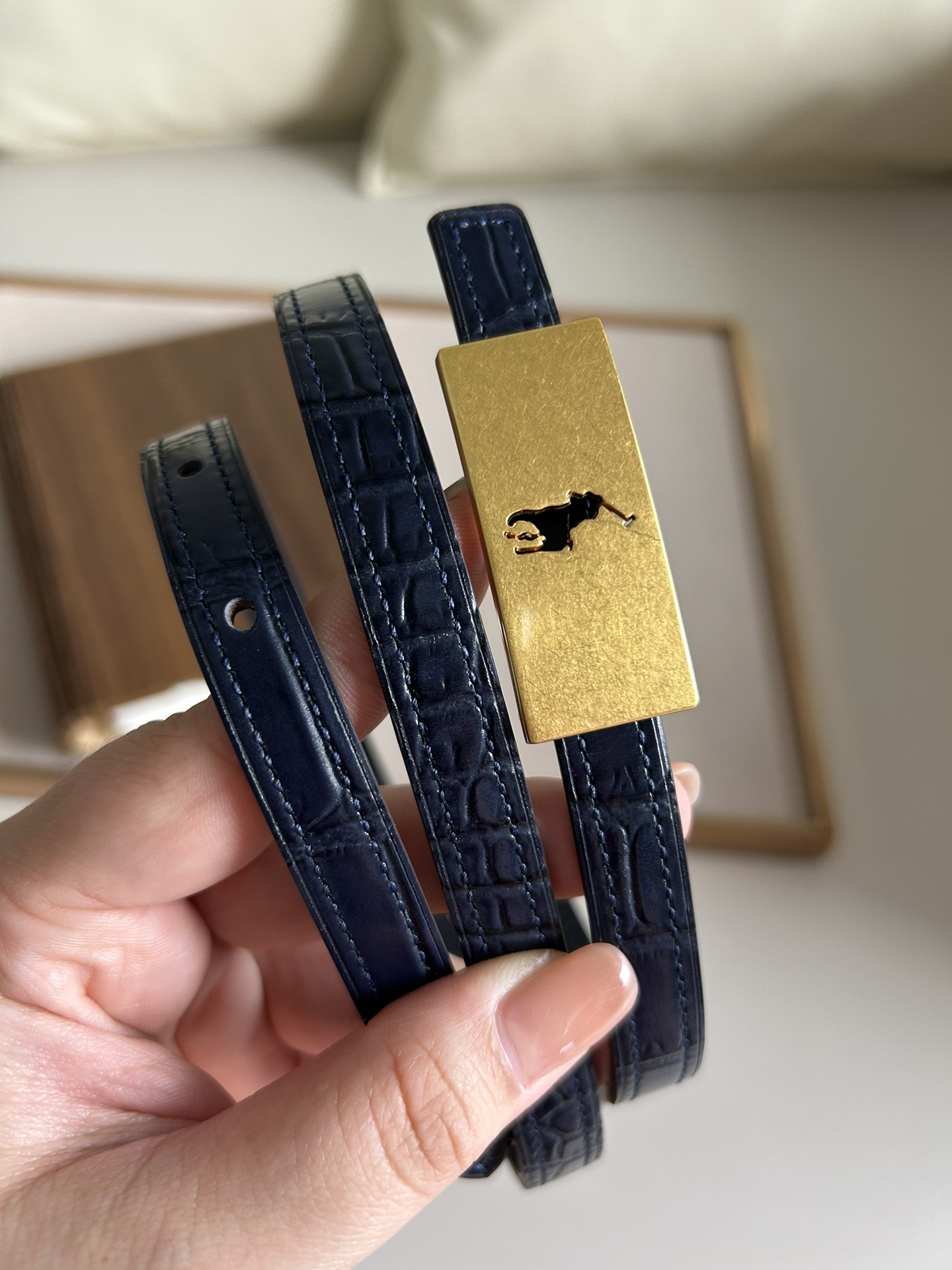 hermes#新款小方H扣衿双面皮带