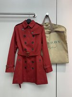 Burberry Clothing Windbreaker Khaki Red Cotton Vintage
