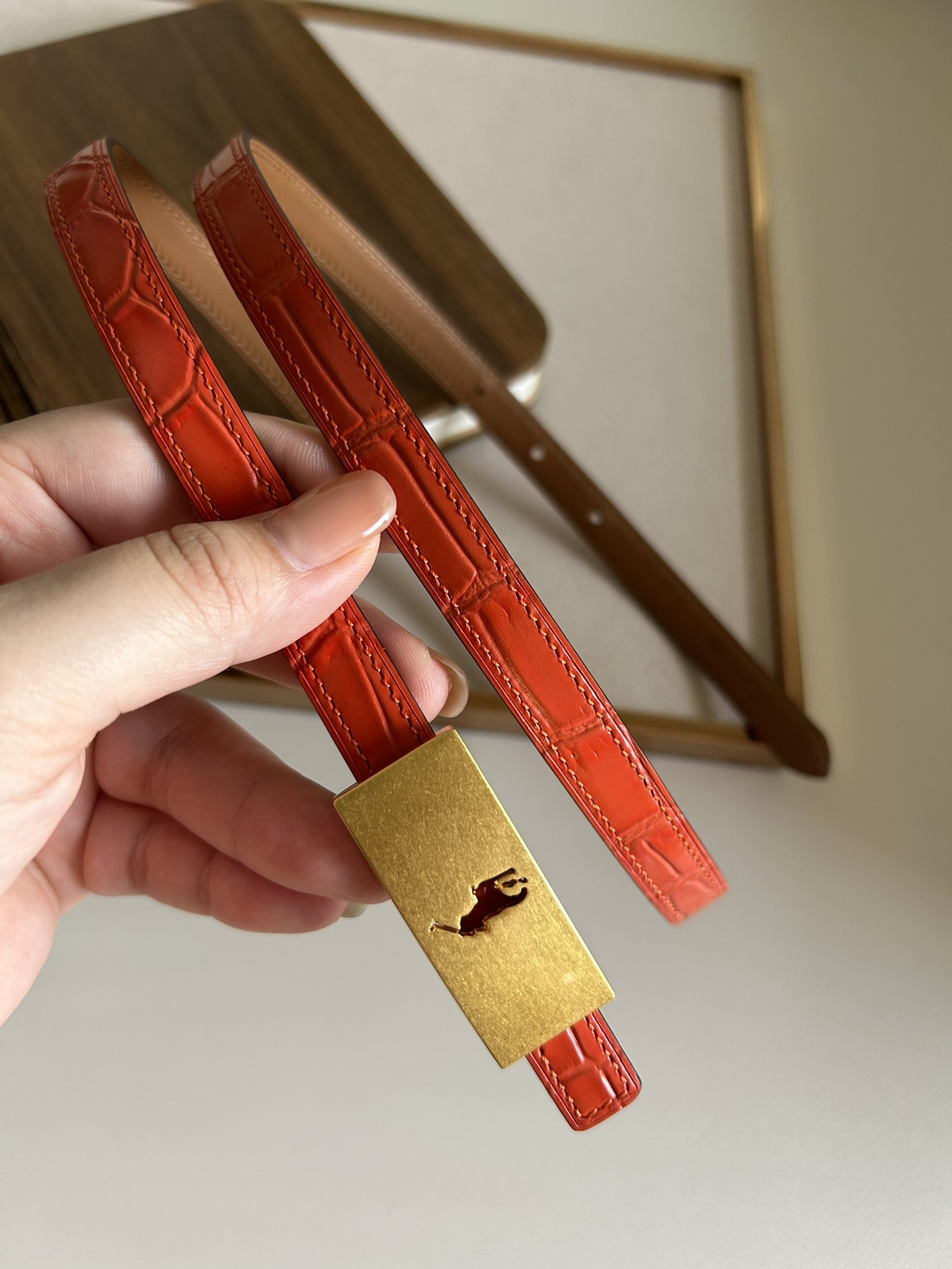 hermes#新款小方H扣衿双面皮带