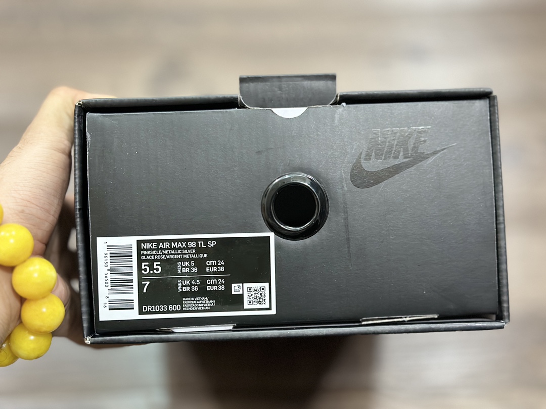 Supreme x NK Air Max 98 联名款全掌气垫复古子弹跑步鞋 DR1033-600