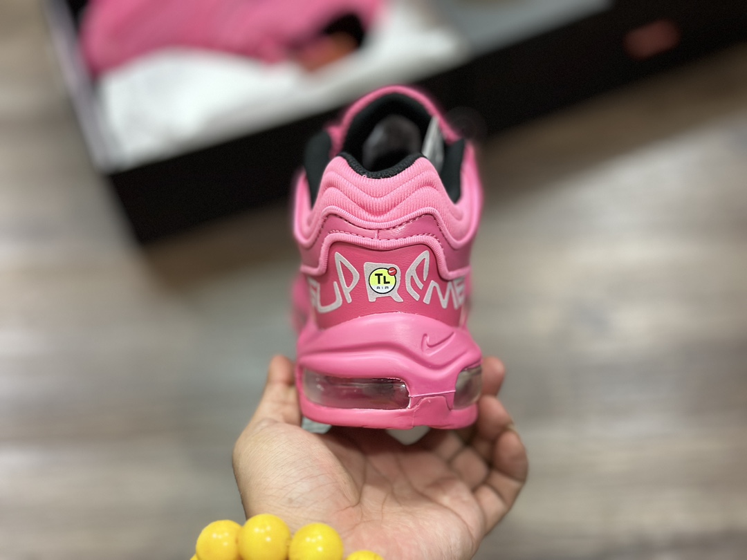 Supreme x NK Air Max 98 联名款全掌气垫复古子弹跑步鞋 DR1033-600