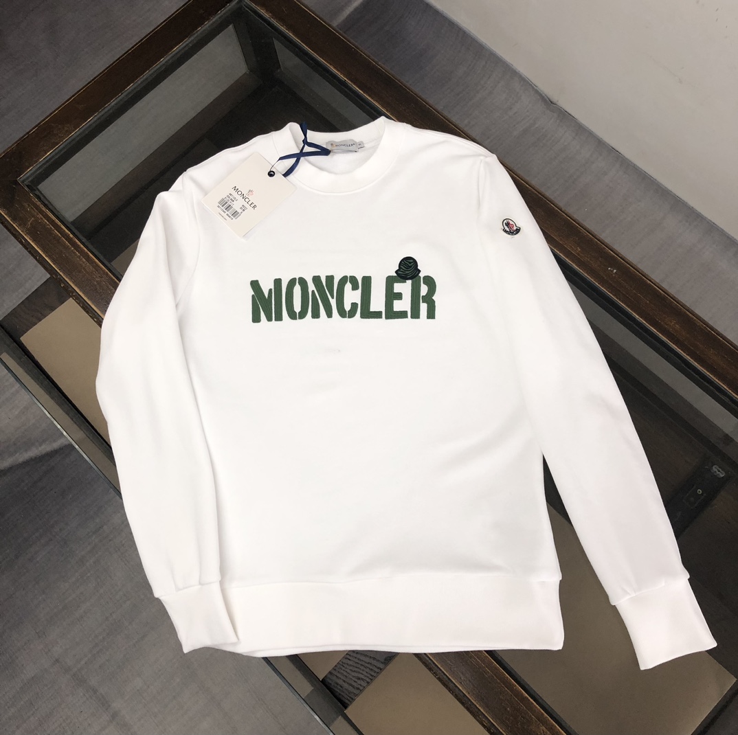 Moncler Clothing Sweatshirts Black White Fashion