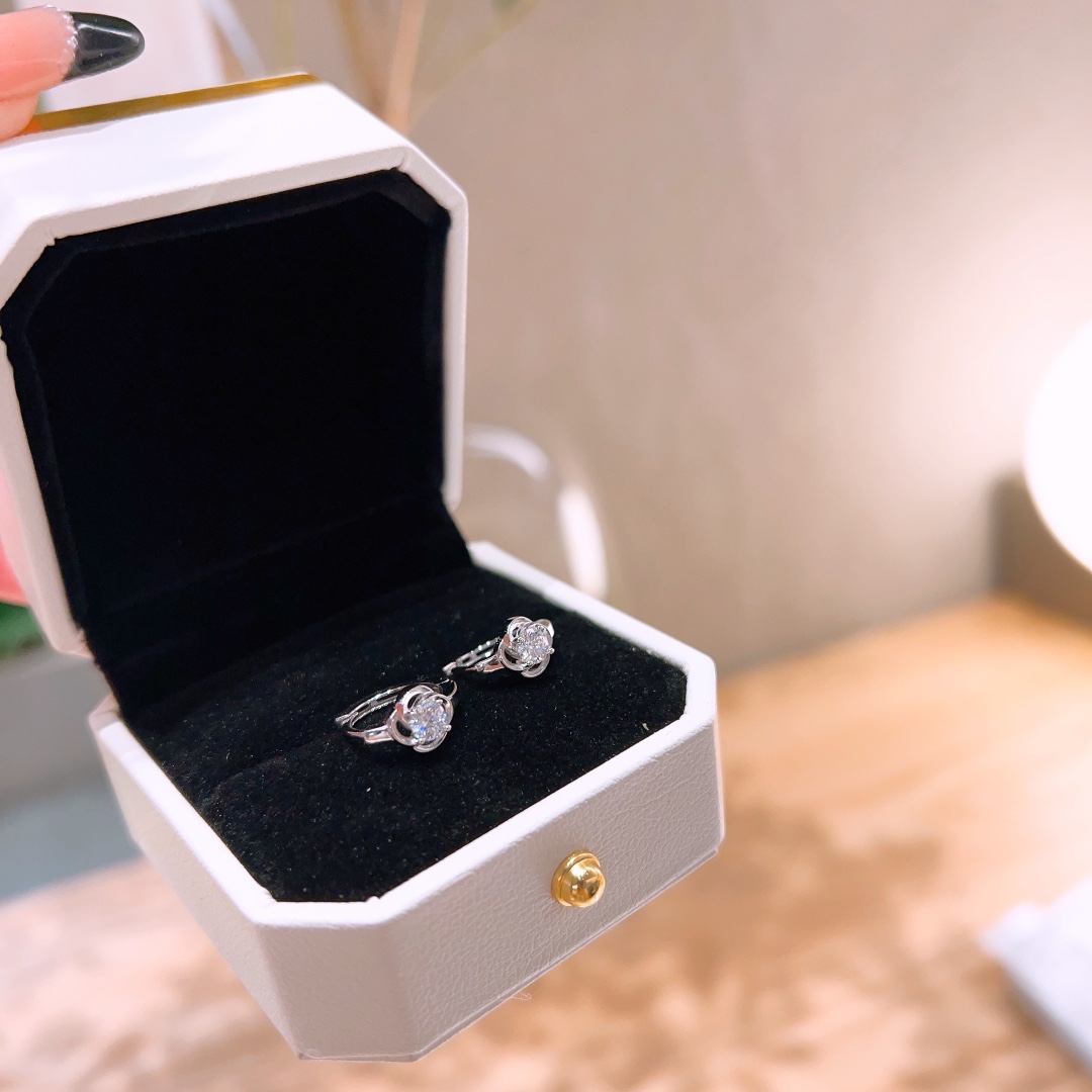 925 Silver Moissanite Ear Cuffs Vintage Gift for Her Silver