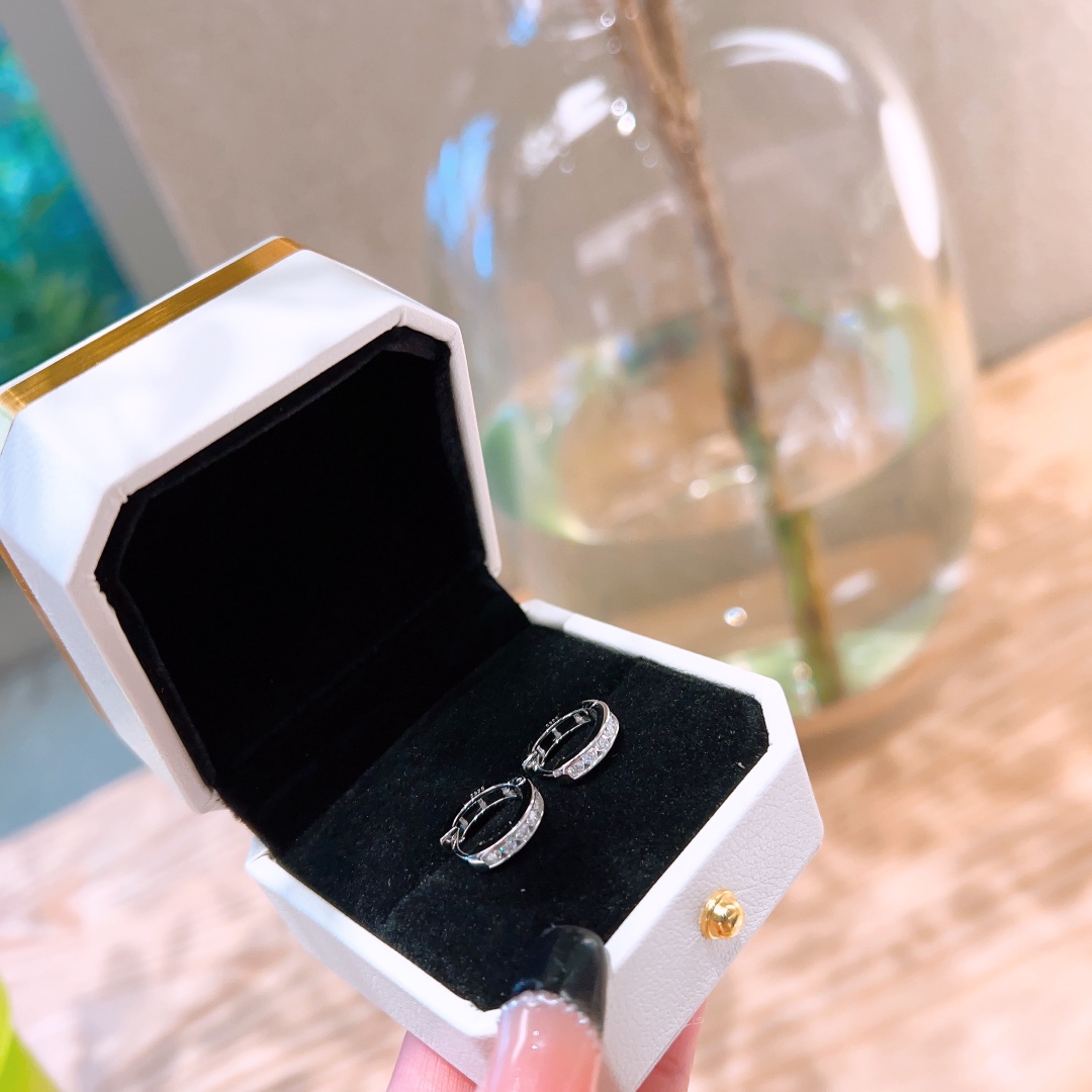 High Polish Silver Moissanite Ear Cuffs Ins Style Wedding Favor Gold