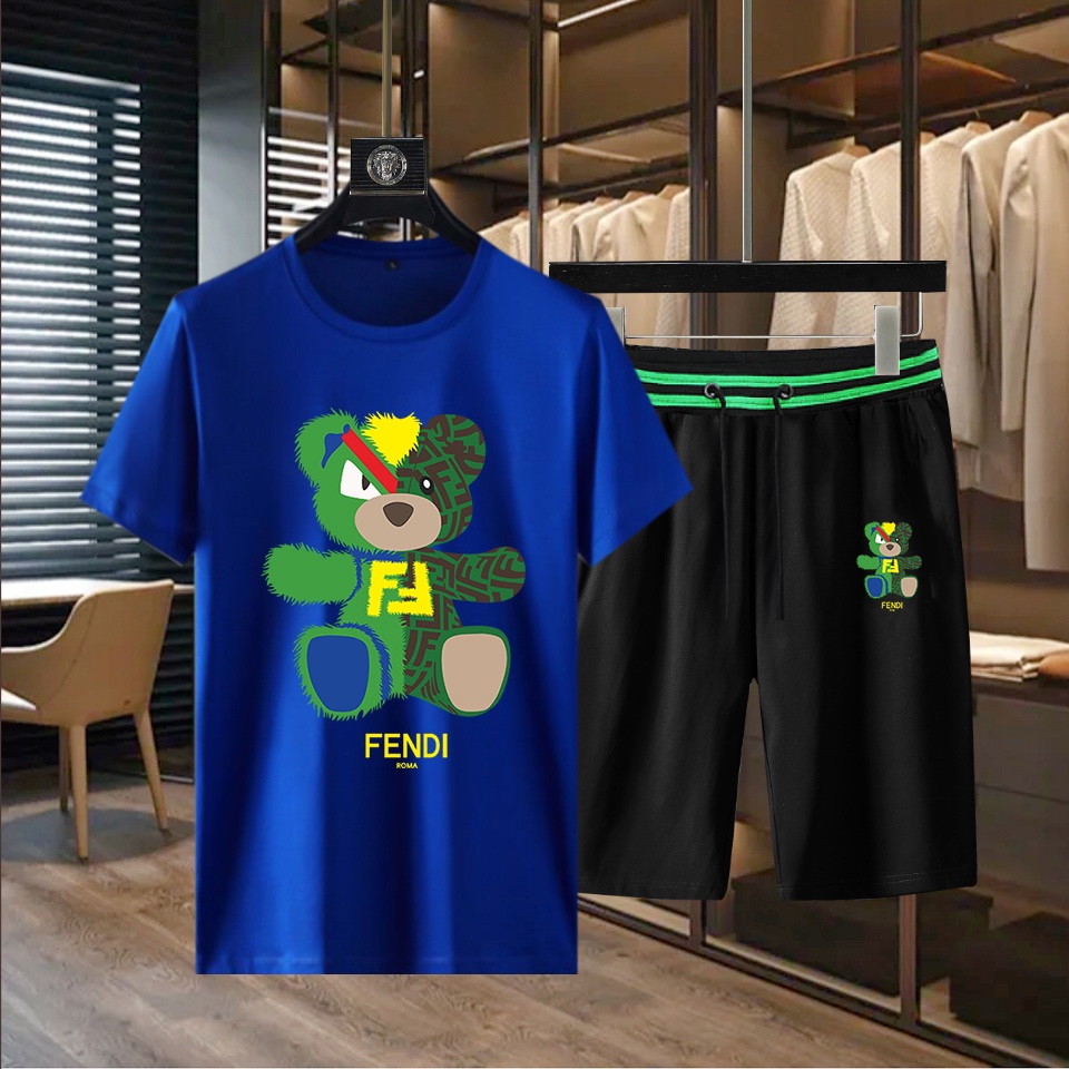 Top kwaliteit
 Fendi Kleding T-Shirt Trainingspak Groothandel imitatie ontwerper replica’s
 Lentecollectie Fashion Korte mouw