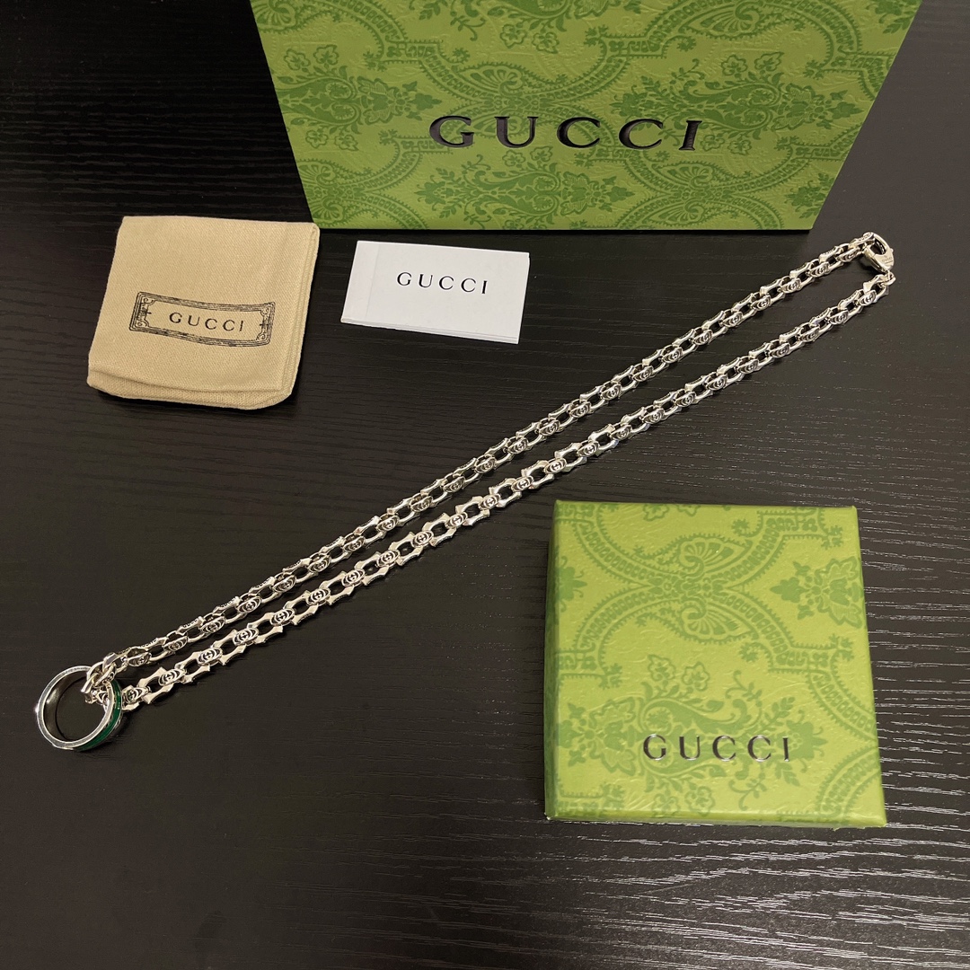 NO:583337,Popular items in Gucci counters, factory direct sales price, original one-to-one reproduction, men's and women's necklaces, size 60, fine jewelry, gucci, necklace19860909古驰专柜爆款 厂家直销价 原版一比一复刻 男女项链 尺寸60,饰品精品,gucci,necklace,Jewelry
