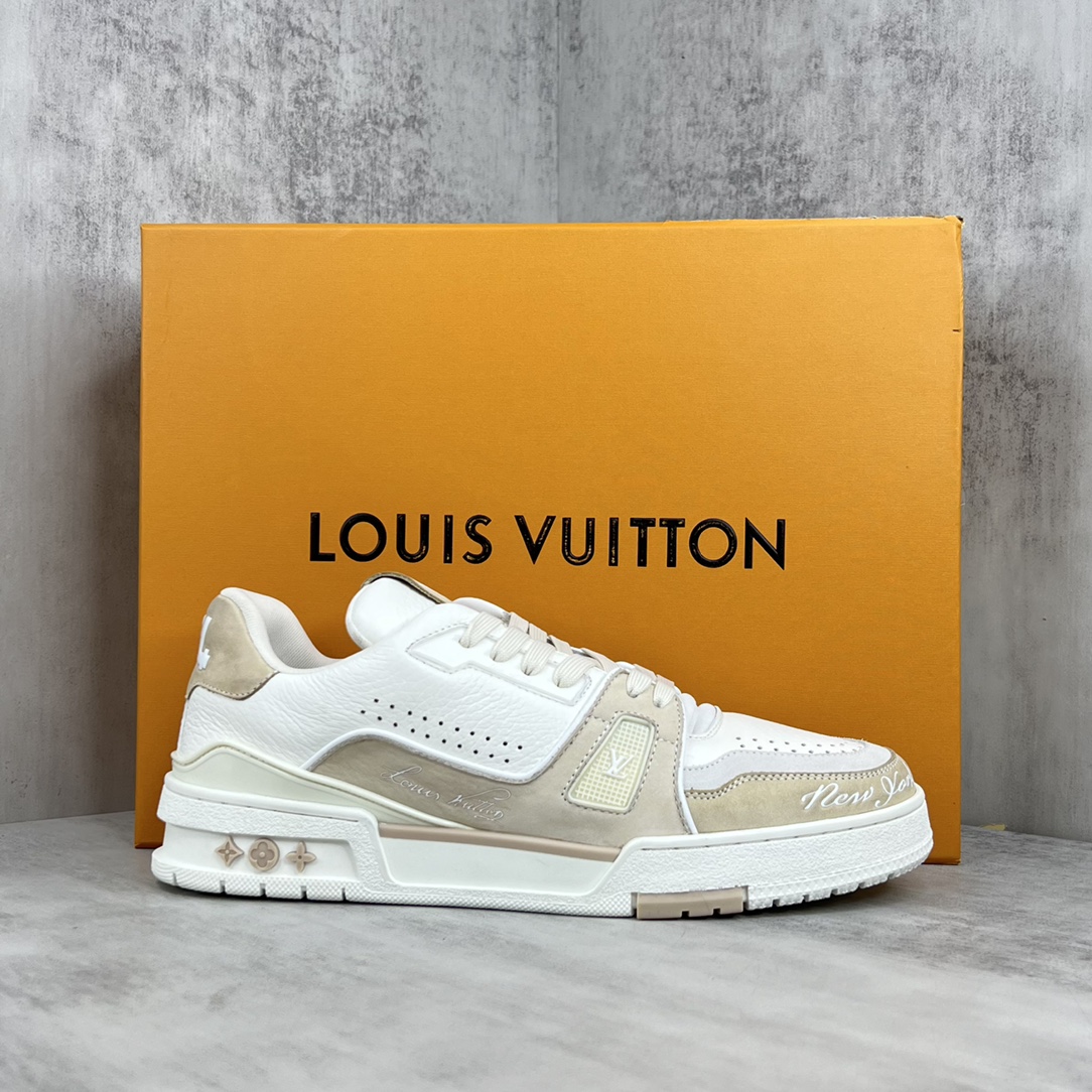 Louis Vuitton 新款上架 2023 Louis*Vuitto* LV Trainer 纽约限定最新款 大底和面料私模 绝对下血本费心思的一款鞋子 自Vifgil到来之后而设计的这一系列 每一季度都深受众多粉丝的青睐 TPU 大底 包装