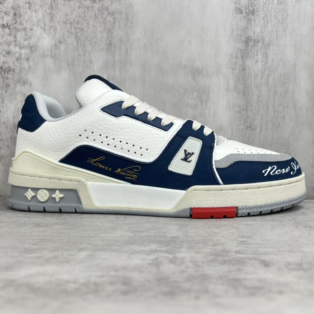 Louis Vuitton 新款上架 2023 Louis*Vuitto* LV Trainer 纽约限定最新款 大底和面料私模 绝对下血本费心思的一款鞋子 自Vifgil到来之后而设计的这一系列 每一季度都深受众多粉丝的青睐 TPU 大底 包装