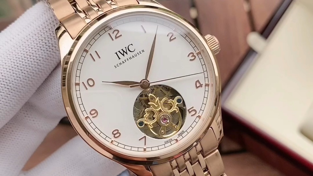 IWC Zegarek Mężczyźni Fashion Casual Automatic Mechanical Movement Pasek ze stali nierdzewnej