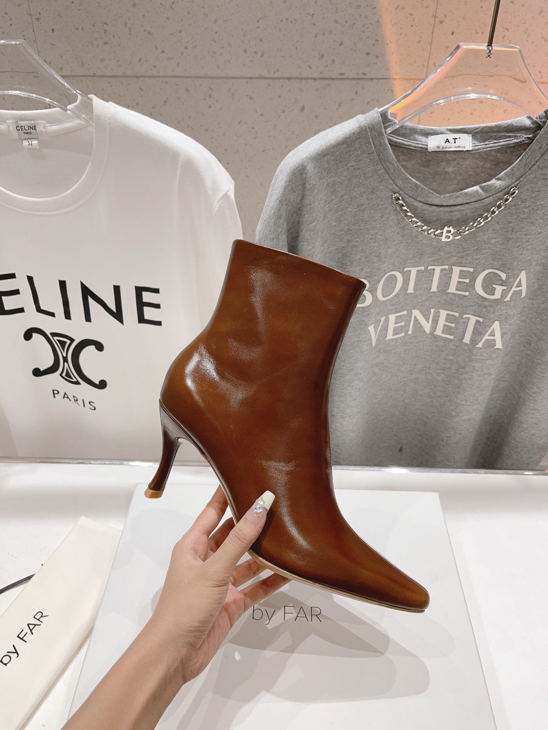 高版本出厂 🆕By Far 2025秋冬上新 气质款 全皮版 小猫跟 新款靴子 1:1 正品购入 小方头