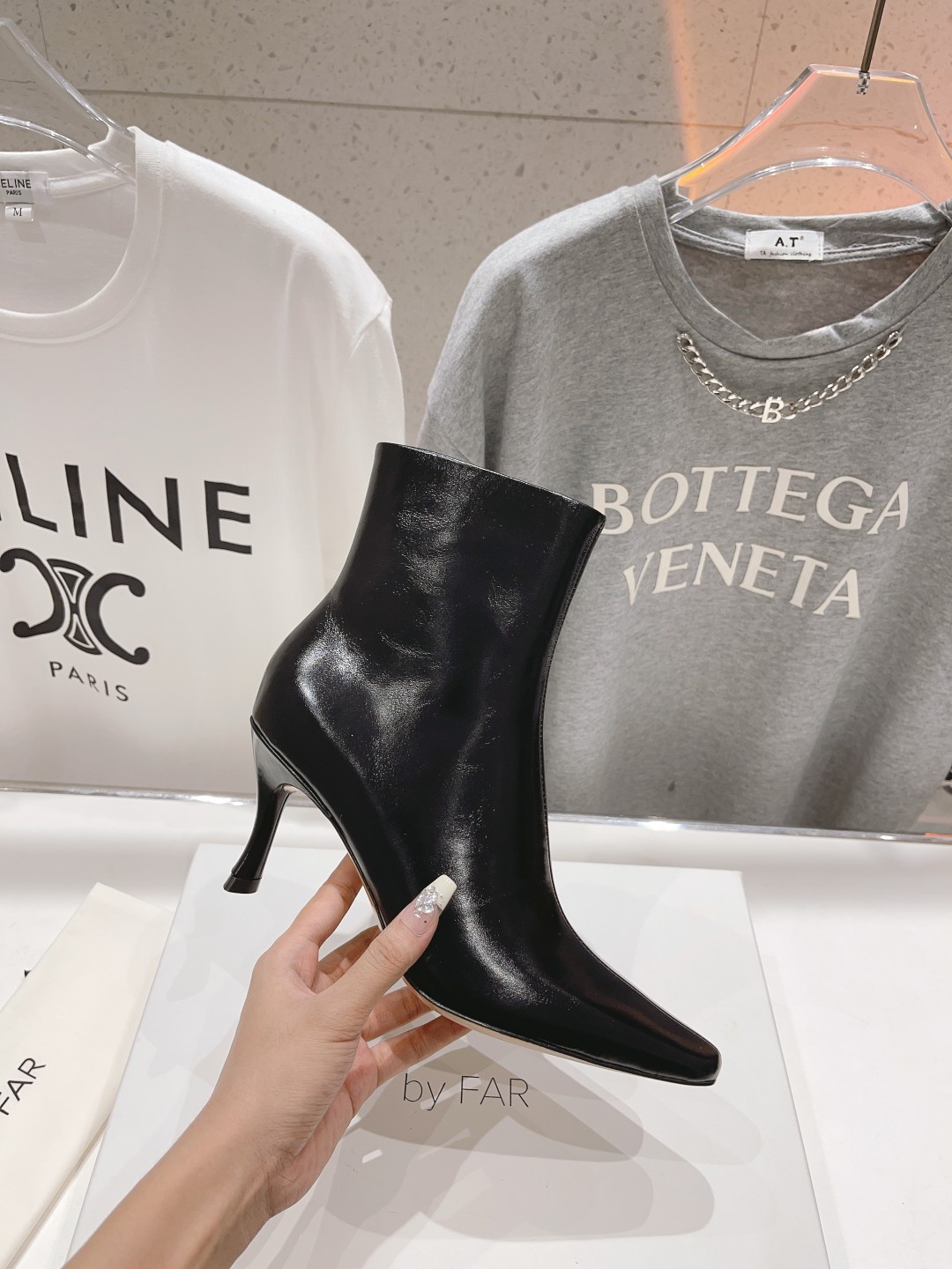 高版本出厂 🆕By Far 2025秋冬上新 气质款 全皮版 小猫跟 新款靴子 1:1 正品购入 小方头