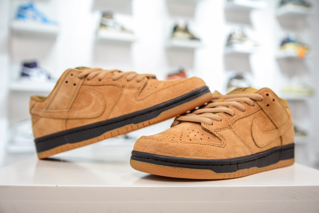 R Original NK SB Dunk Low Pro Wheat BQ6817-204