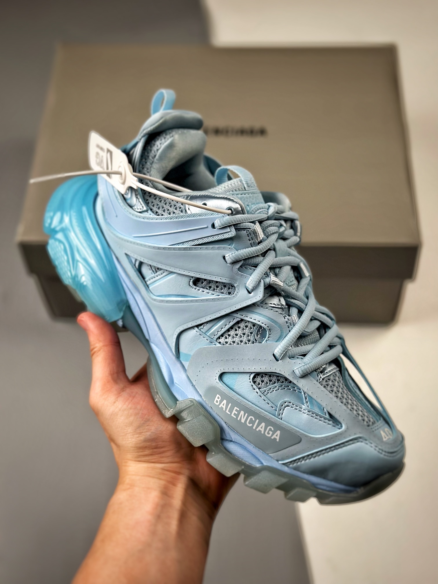 4837070 #VG BALENCIAGA Track Trainers Balenciaga suela de gelatina transparente zapatos retro de papá versátiles de mod…