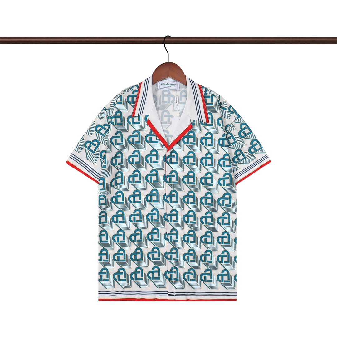 P58+P53 Casablanca 卡萨布兰卡 
2023新款 印花短袖衬衫（套装）M L XL 2XL 3XL 衣服