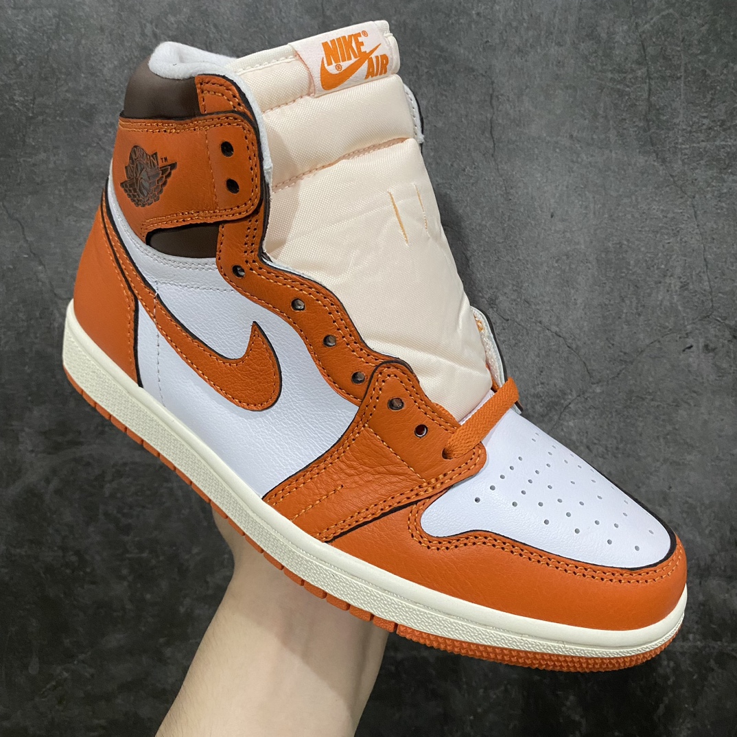 Foreign trade pure original Air Jordan AJ1 Retro High OG Starfish 1 generation classic retro classic high top versatile cultural basketball shoes ”Hermes Starfish Orange” DO9369-101